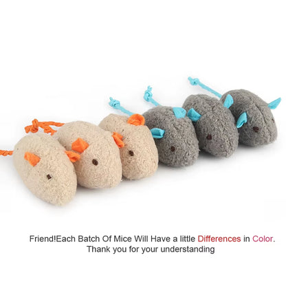 6Pcs Mix Pet Toy Catnip Mice Cats Toys Fun Plush Mouse Cat Toy for Kitten