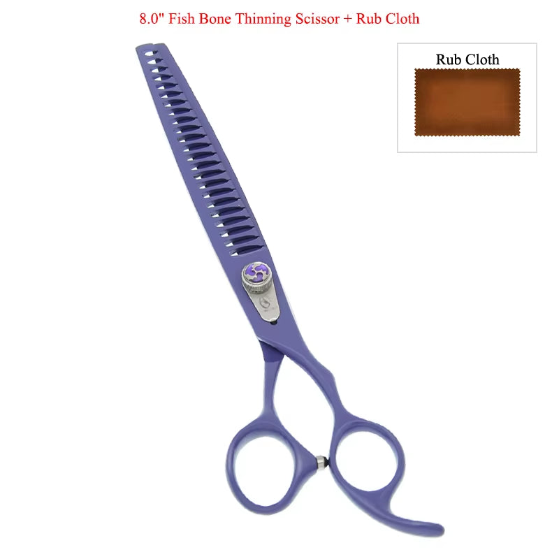 8 Inch  Professional Pet Dog Grooming Scissors Animals Thinning Shears Japan Steel Puppy Cat Haircut Styling Tool B0059A