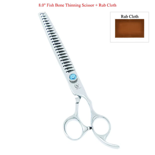 8 Inch  Professional Pet Dog Grooming Scissors Animals Thinning Shears Japan Steel Puppy Cat Haircut Styling Tool B0059A