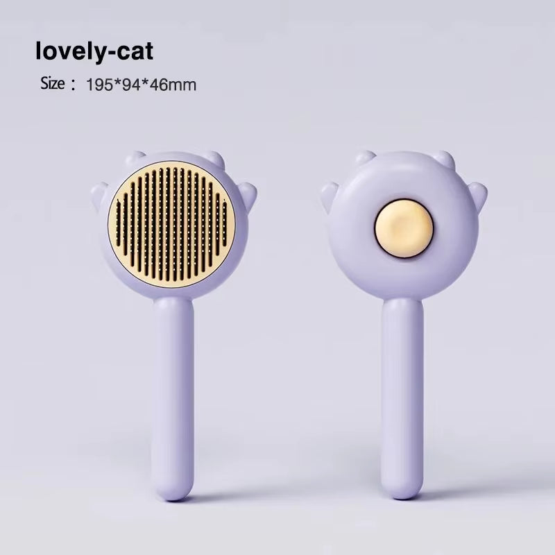 Pet Comb One-Key Hair Removal Cleaning Brush Magic Massage Grooming Needle Scratcher for Cat Dog Cleaning Care Supplies