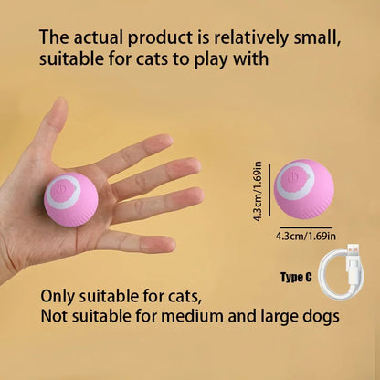 Smart Cat Toys Automatic Rolling Ball Fake Tail Rechargeable Electric Pet Interactive Toy Dog Cat Training Imitate Mouse Tail