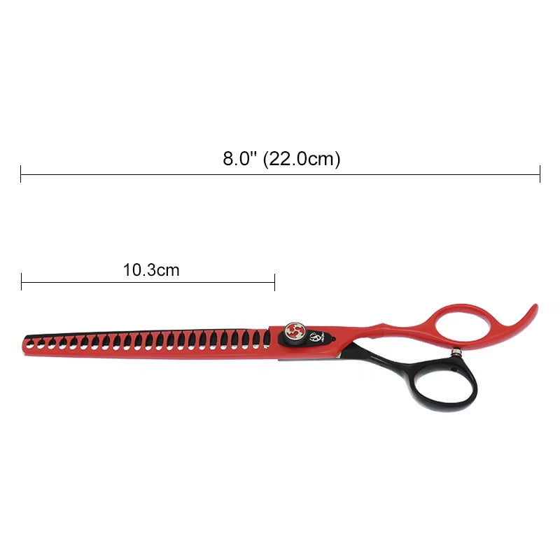 8 Inch  Professional Pet Dog Grooming Scissors Animals Thinning Shears Japan Steel Puppy Cat Haircut Styling Tool B0059A